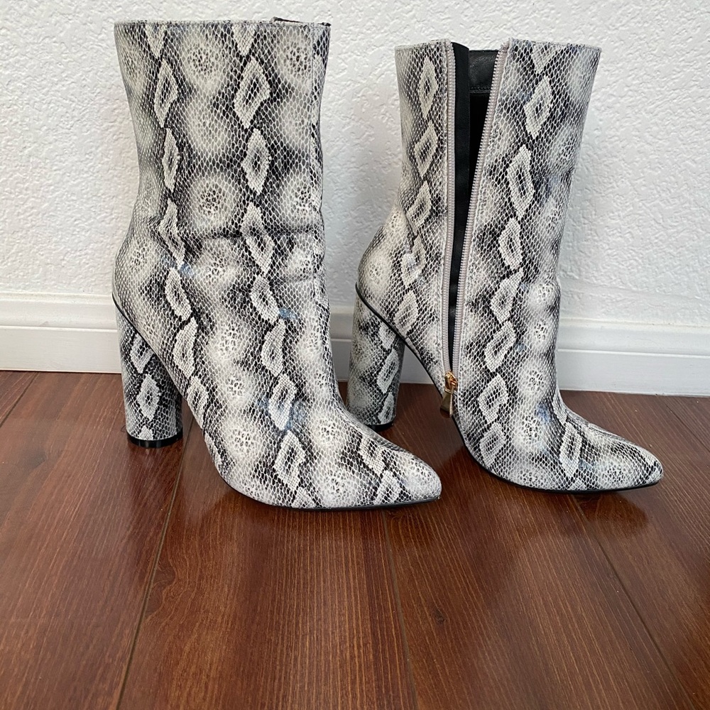 Snakeskin boots